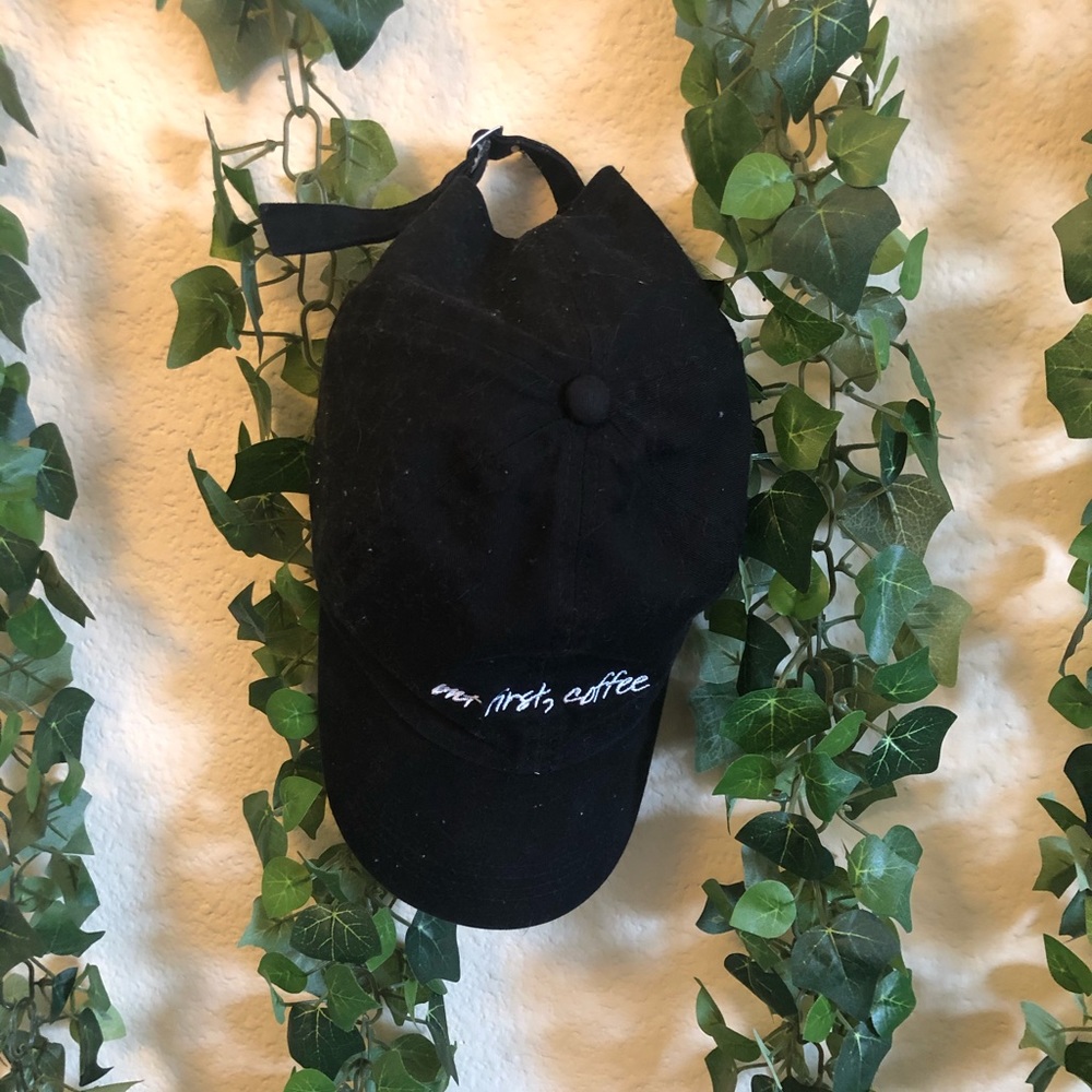 “But first, coffee” black hat